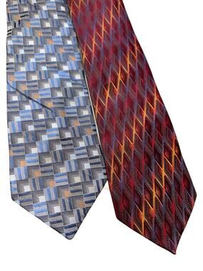 Vintage Pair of Fusion FX Silk Neckties